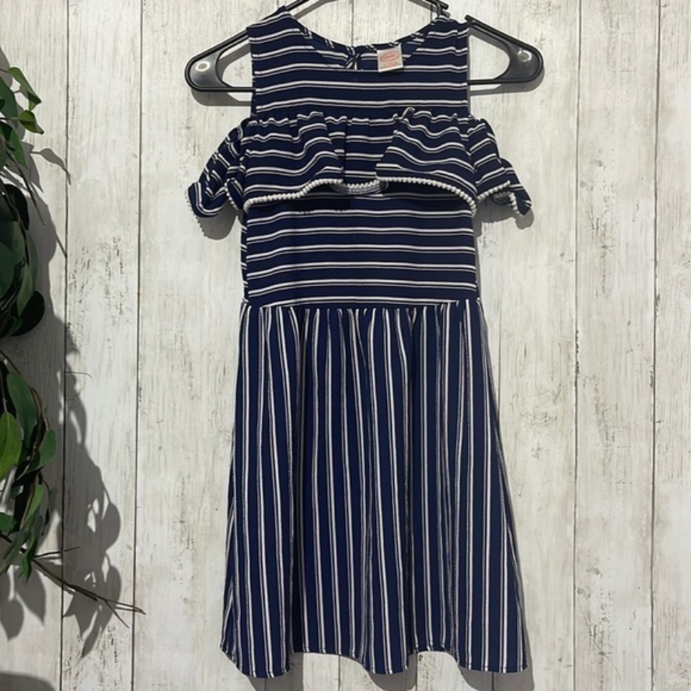 Wonder Nation MCme Fashion 10-12 Girls Dress Bundle Navy Stripe White Lace EXCL